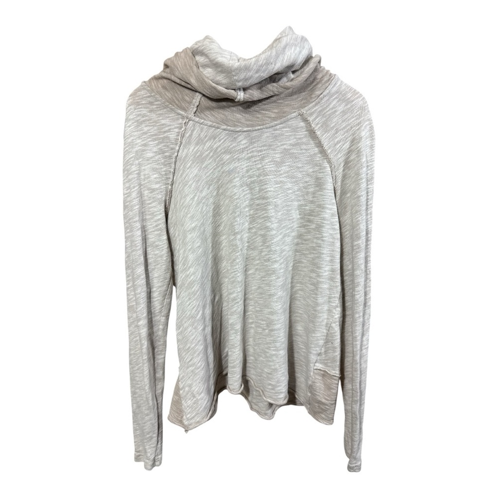 Free People Beach Beige Cocoon Cowl Neck Knit Sweater Tunic - Picture 12 of 15